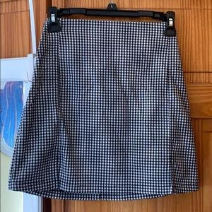 Plaid mini skirt